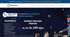 Desktop Screenshot of metrocarrier.com.mx