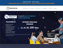 Tablet Screenshot of metrocarrier.com.mx